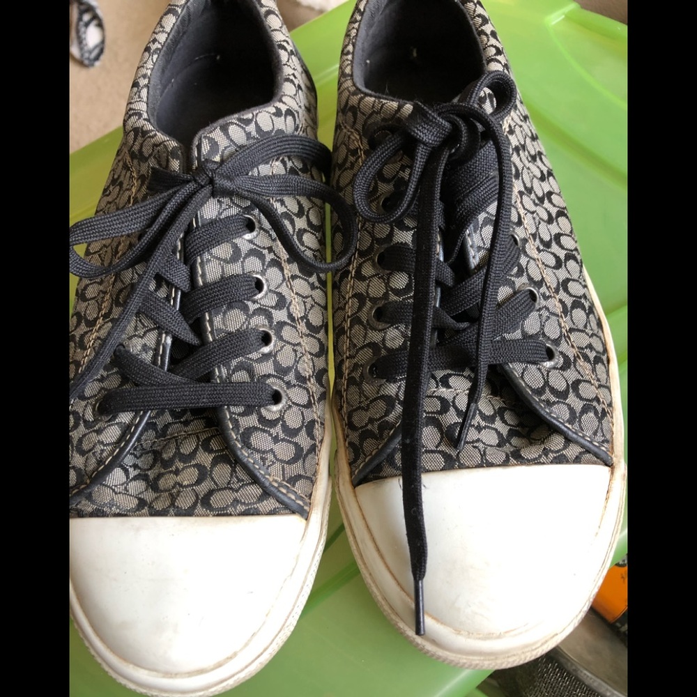 Coach Tennis Shoes in Black Logo
